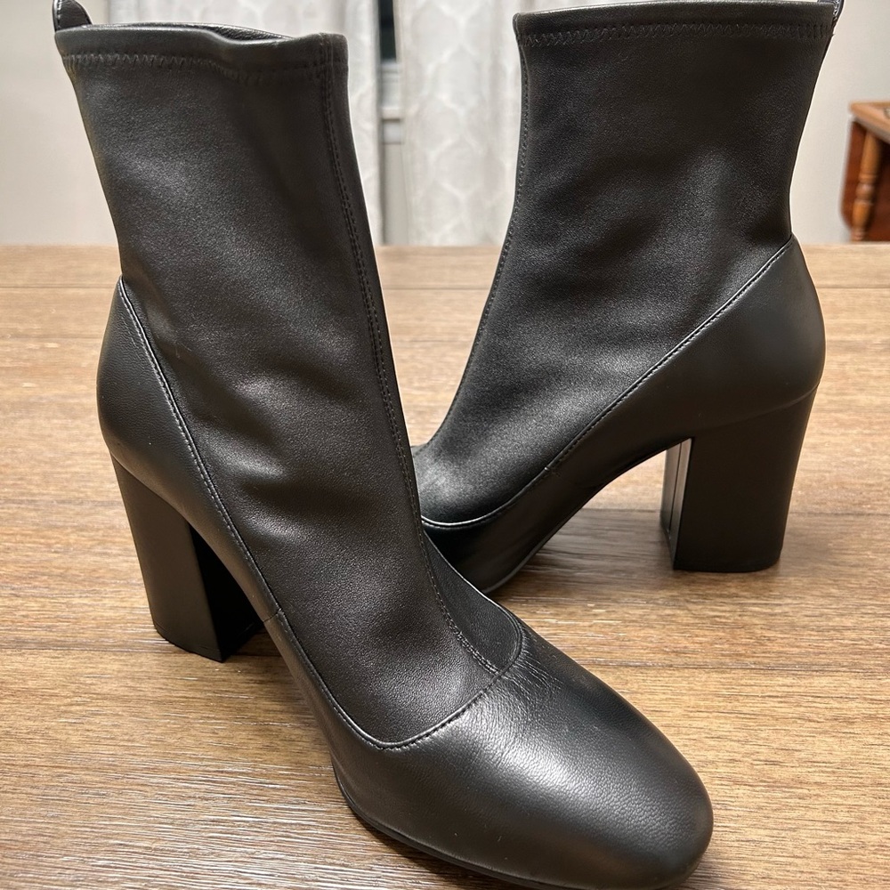 COACH Giana‎ Black Leather Stretch Bootie G2827 Size 9.5B - Picture 15 of 16